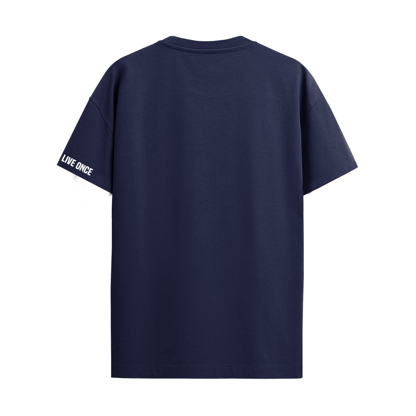 AURA NAVY BLUE REGULAR FIT T-SHIRT