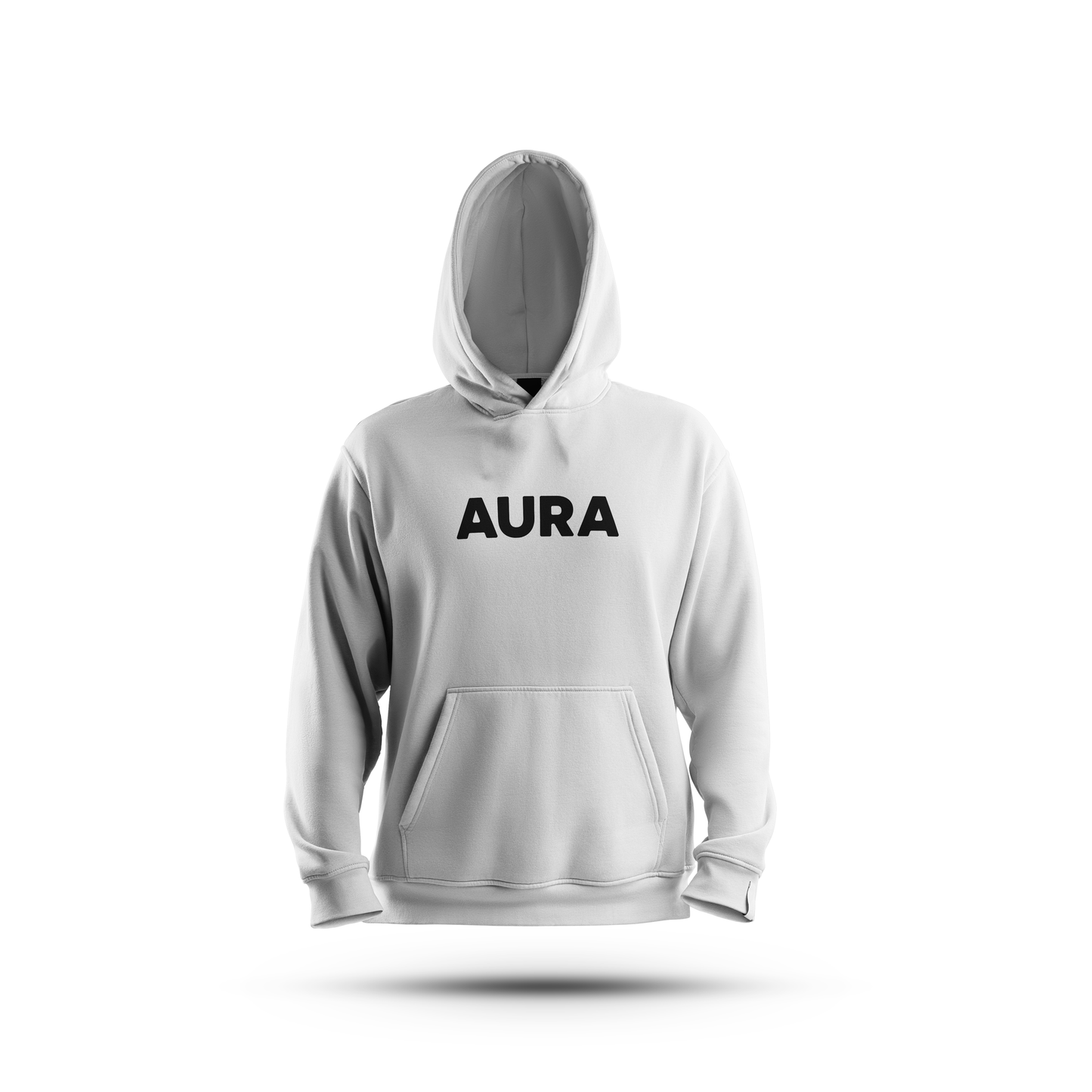 AURA CLASSIC WHITE HOODIE - UNISEX