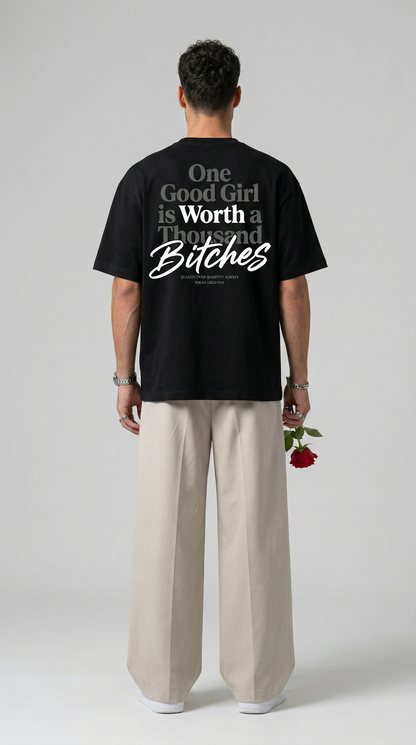 Good Girl Black Oversized T-Shirt Oversized T-Shirt