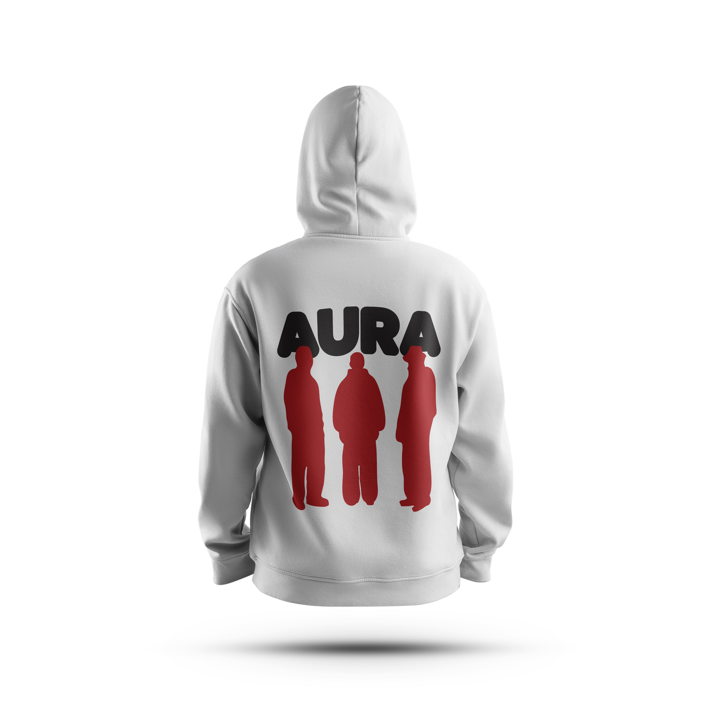 AURA CLASSIC WHITE HOODIE - UNISEX