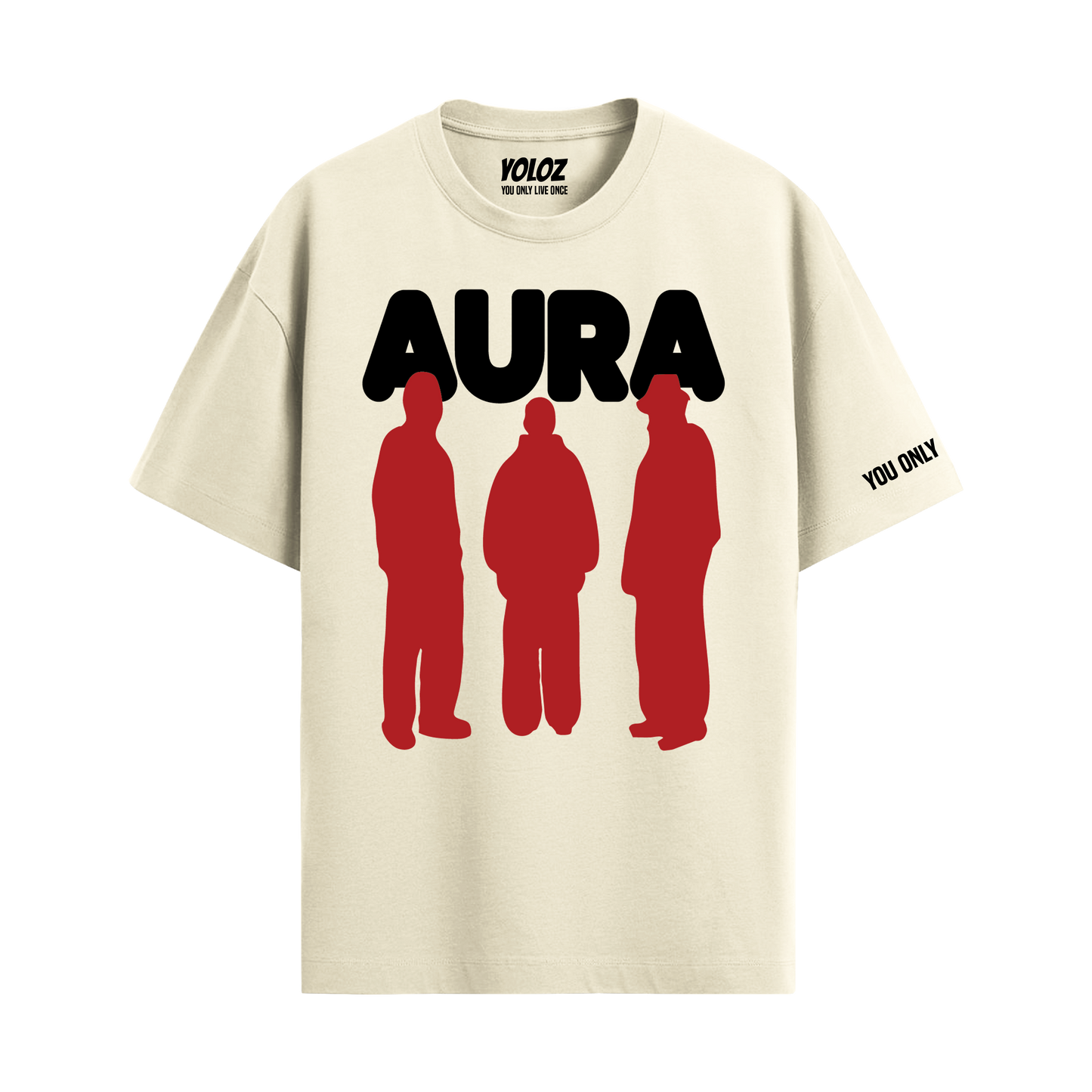 AURA OFF-WHITE OVERSIZED T-SHIRT