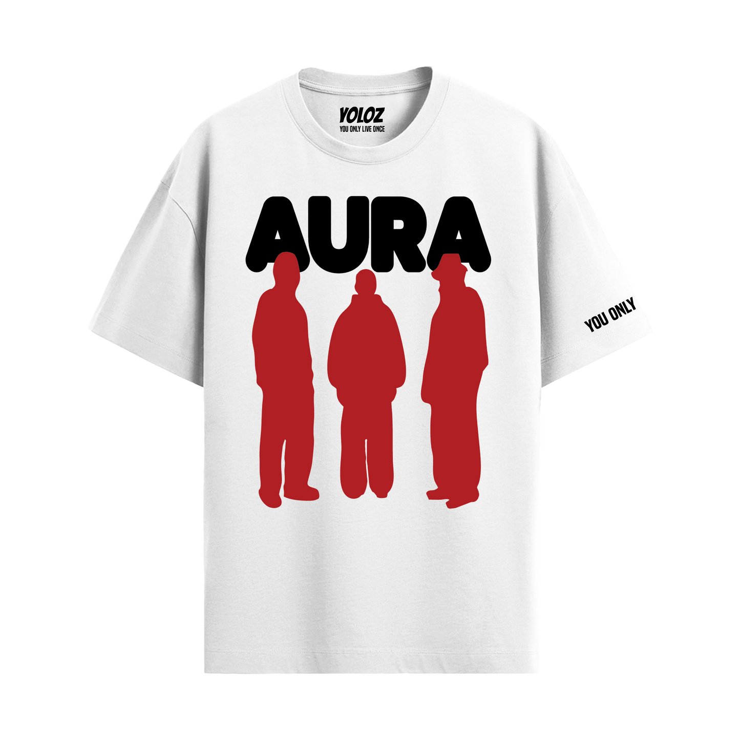 AURA WHITE OVERSIZED T-SHIRT