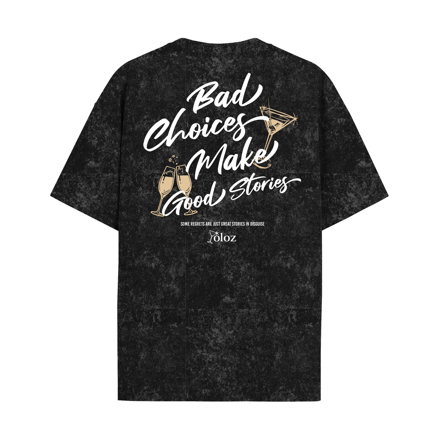 GOOD STORIES ACID WASH OVERSIZED T-SHIRT