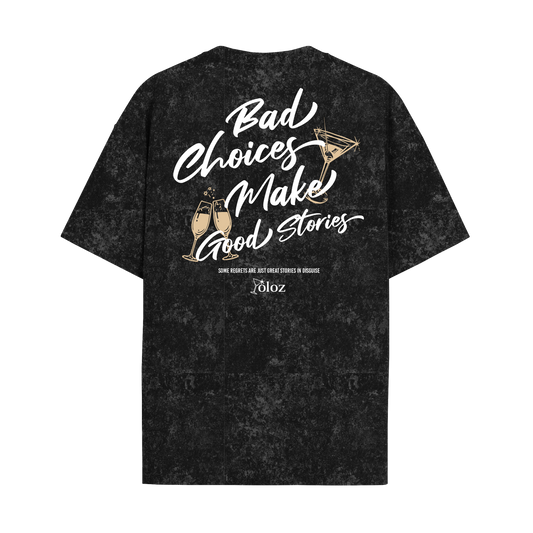 GOOD STORIES ACID WASH OVERSIZED T-SHIRT