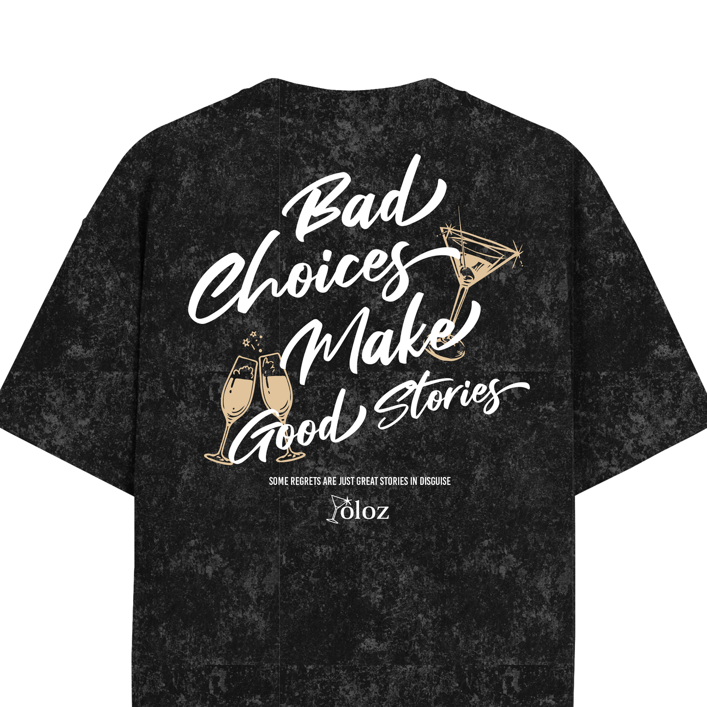 GOOD STORIES ACID WASH OVERSIZED T-SHIRT