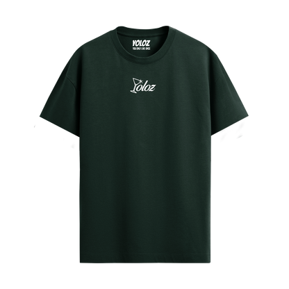 GOOD STORIES BOTTLE GREEN REGULAR FIT T-SHIRT