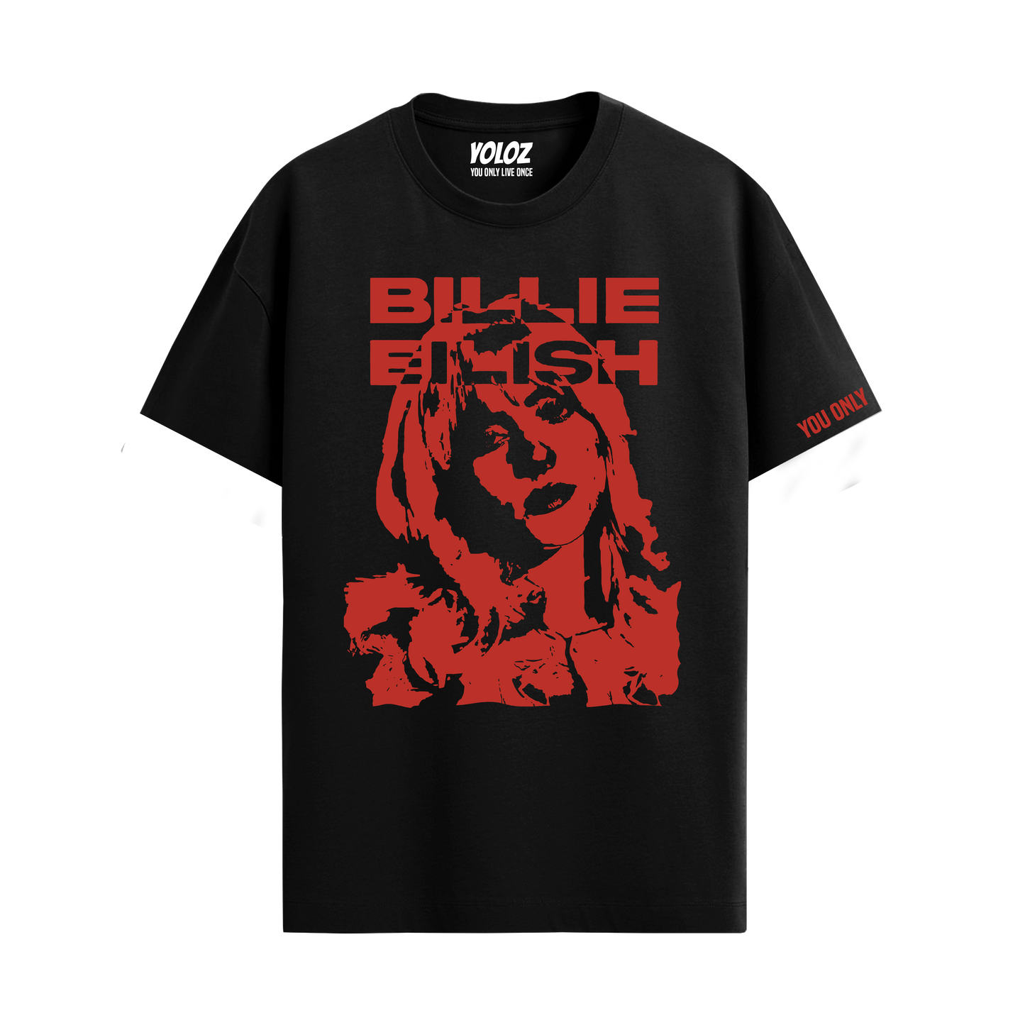BILLIE EILISH BLACK REGULAR FIT T-SHIRT