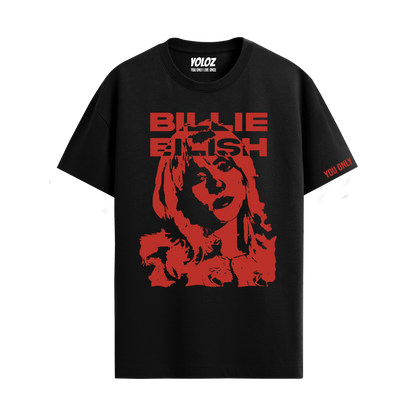 BILLIE EILISH BLACK REGULAR FIT T-SHIRT