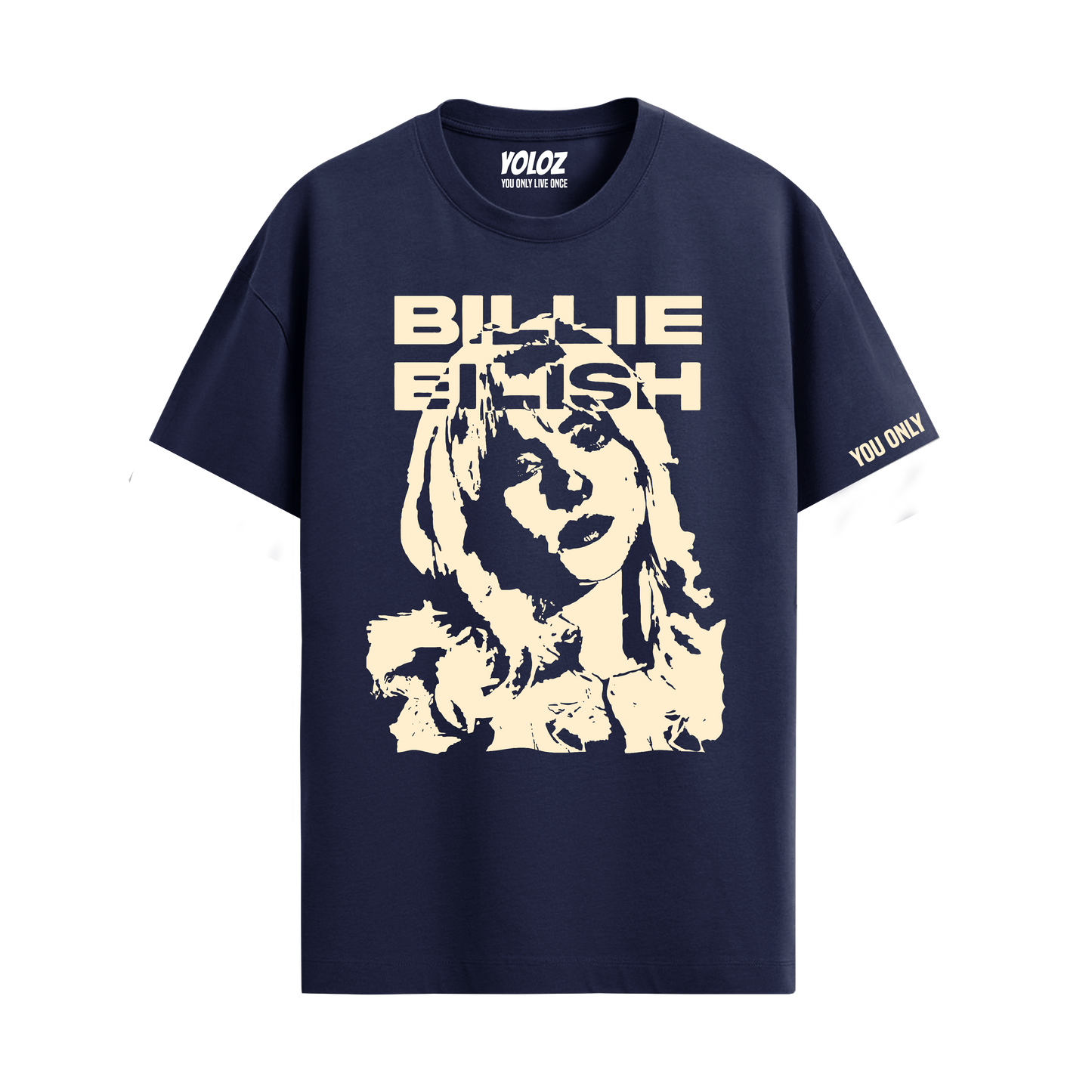 BILLIE EILISH NAVY BLUE REGULAR FIT T-SHIRT