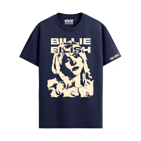 BILLIE EILISH NAVY BLUE REGULAR FIT T-SHIRT