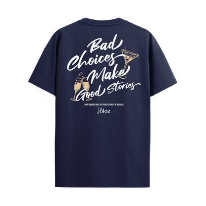 GOOD STORIES NAVY BLUE REGULAR FIT T-SHIRT