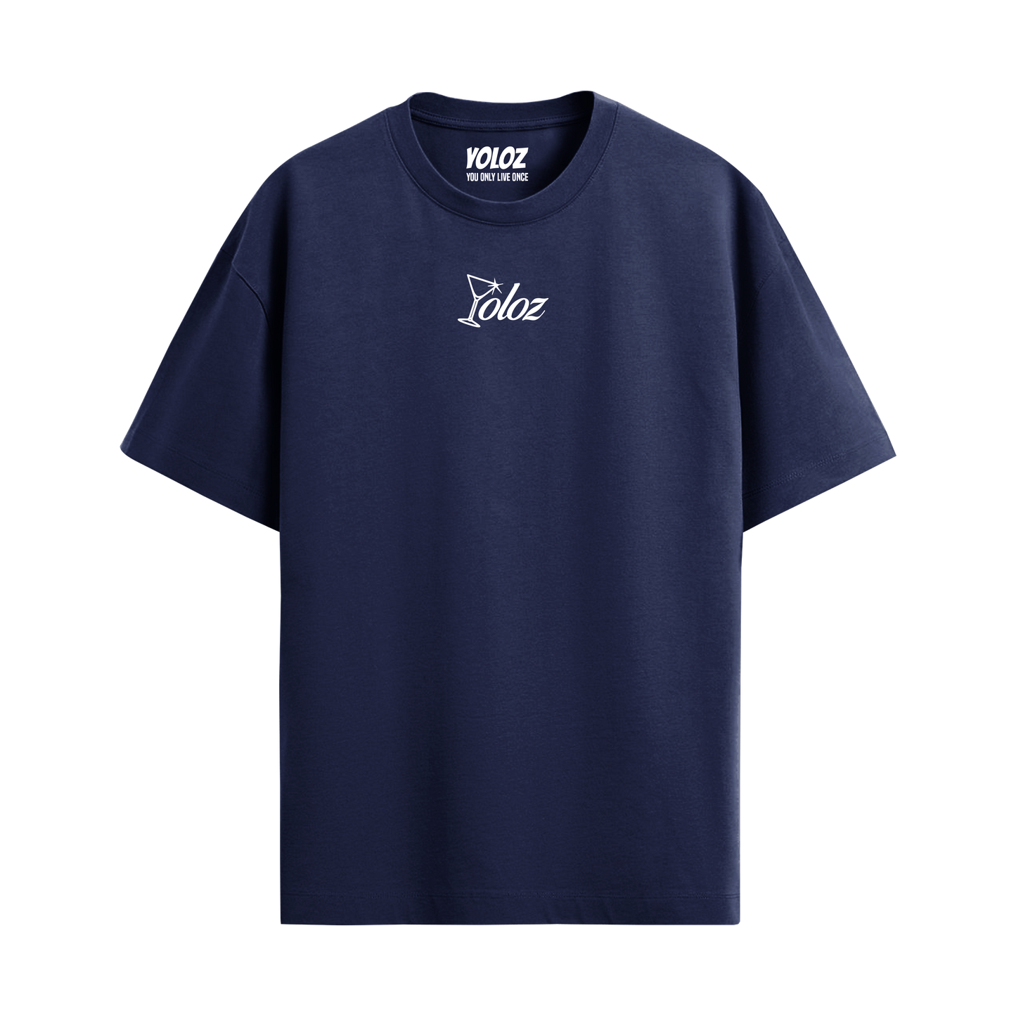 GOOD STORIES NAVY BLUE OVERSIZED T-SHIRT