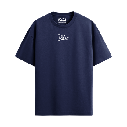 GOOD STORIES NAVY BLUE OVERSIZED T-SHIRT