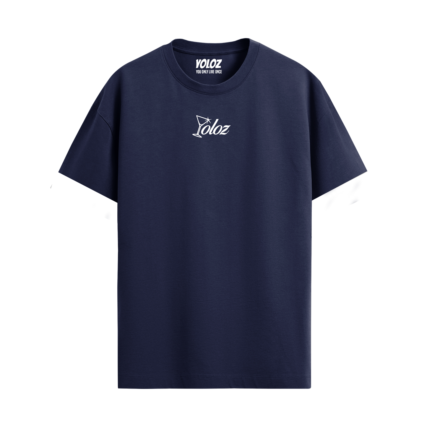 GOOD STORIES NAVY BLUE REGULAR FIT T-SHIRT