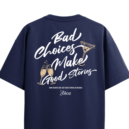 GOOD STORIES NAVY BLUE REGULAR FIT T-SHIRT