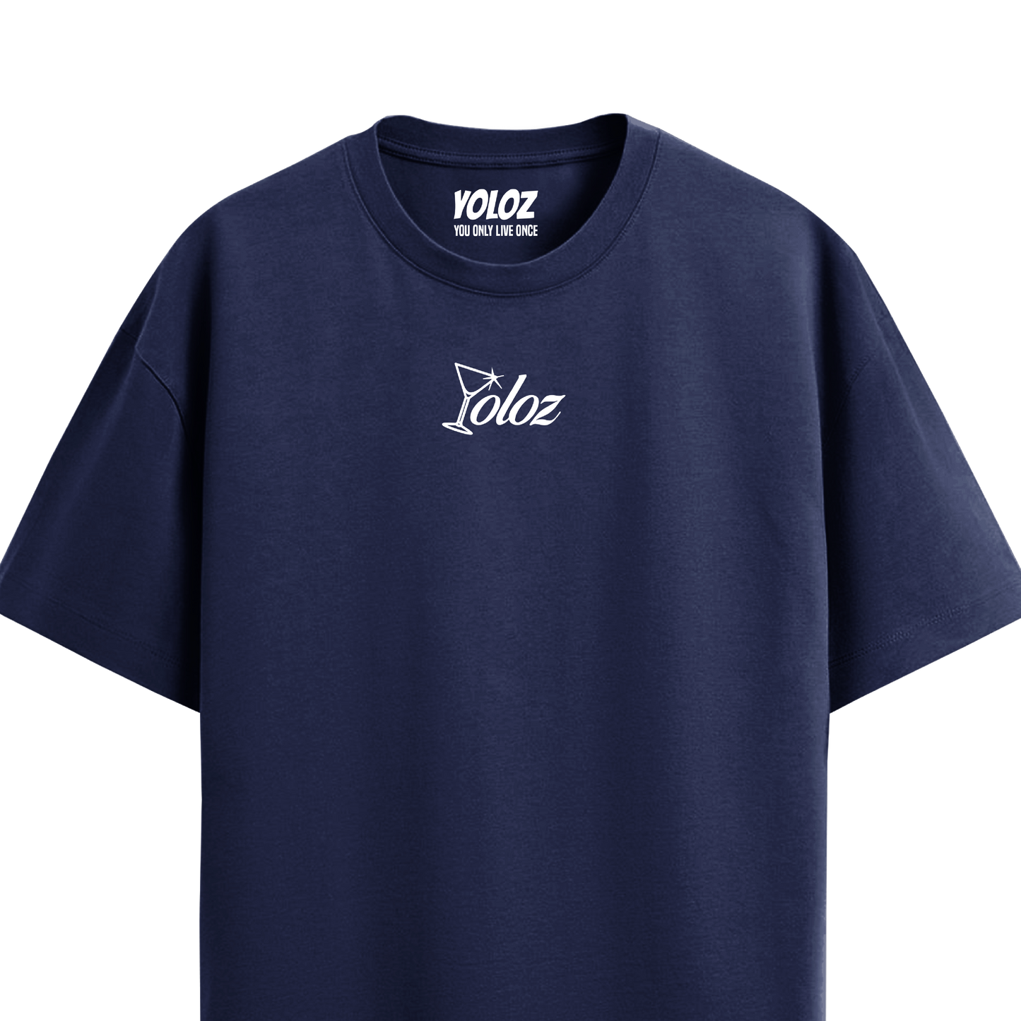 GOOD STORIES NAVY BLUE OVERSIZED T-SHIRT