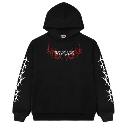 Soul Decay White Oversized Hoodie