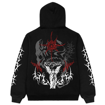 Soul Decay White Oversized Hoodie