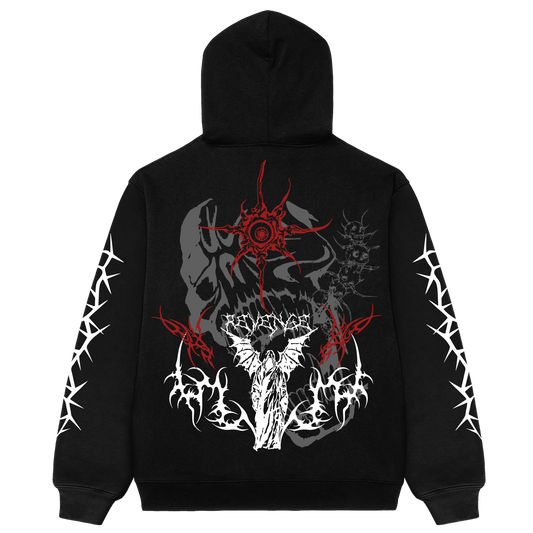 Soul Decay Black Oversized Hoodie