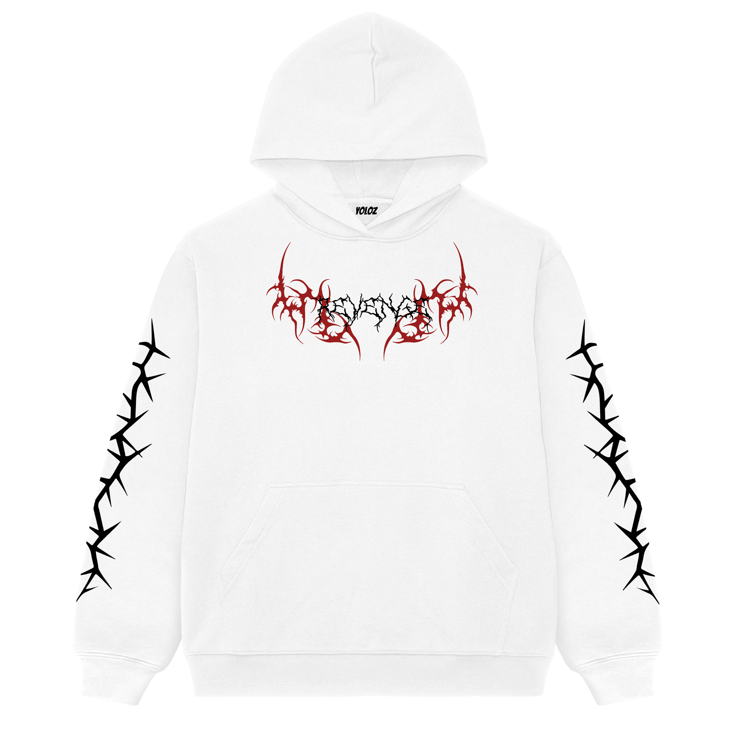 Soul Decay White Oversized Hoodie