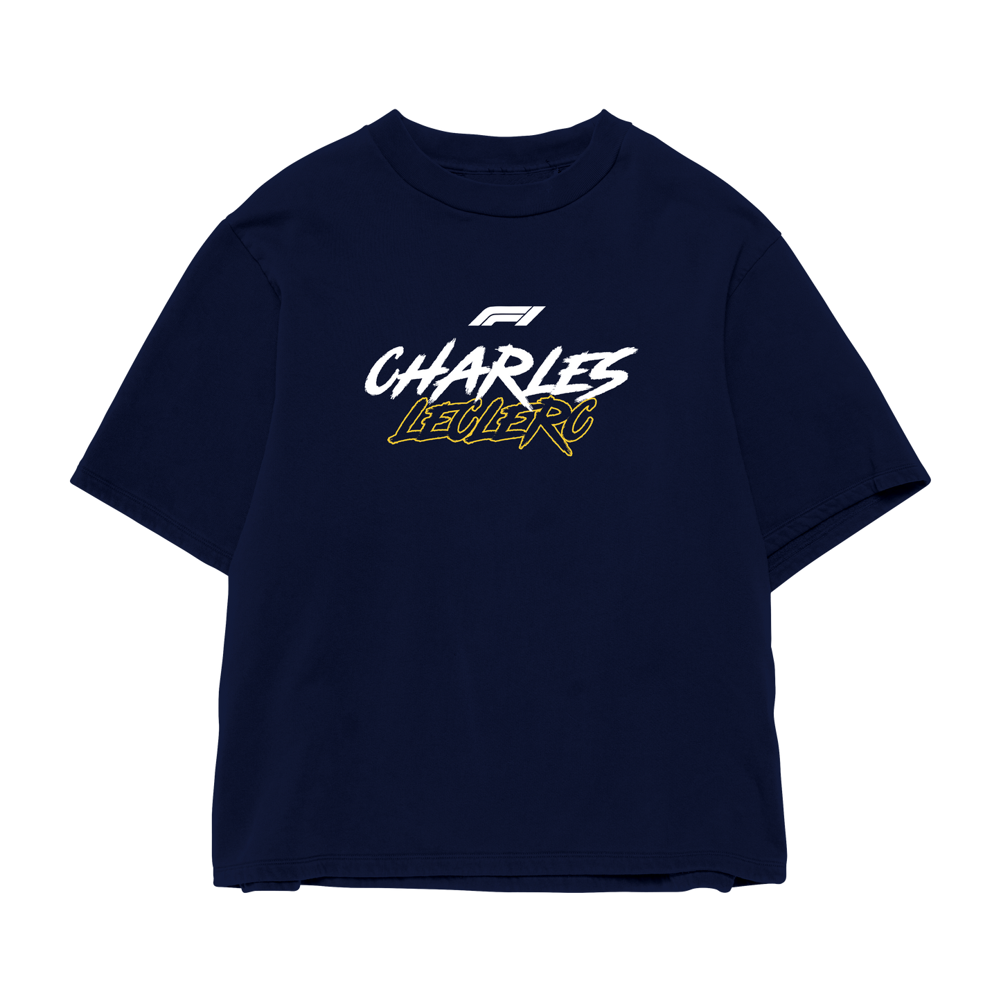 Charles Leclerc Oversized Tee – Navy Blue