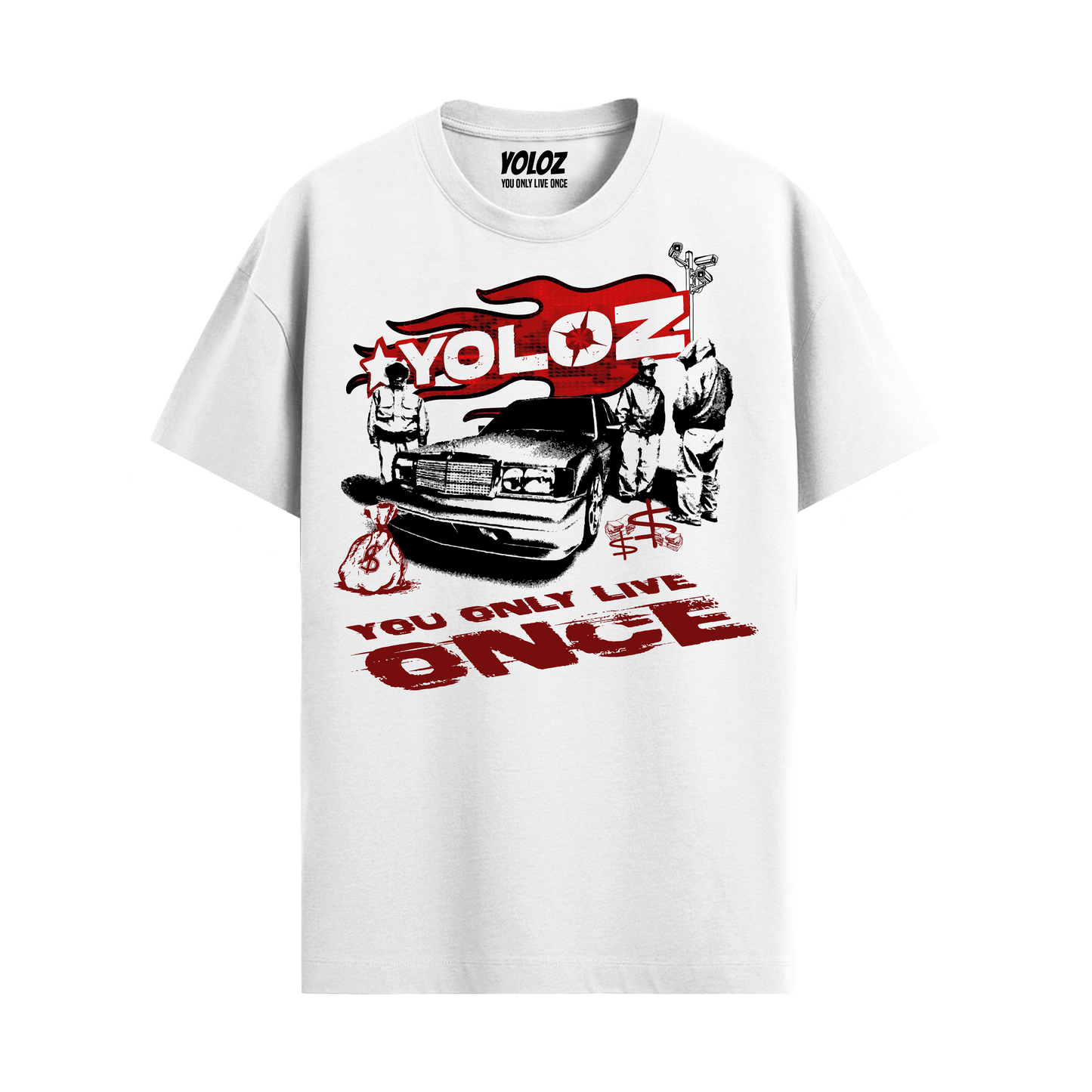 GANGSTER WHITE REGULAR FIT T-SHIRT