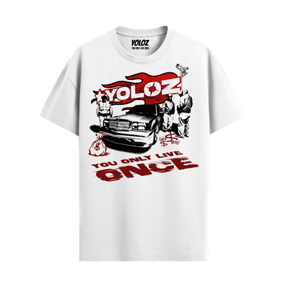 GANGSTER WHITE REGULAR FIT T-SHIRT