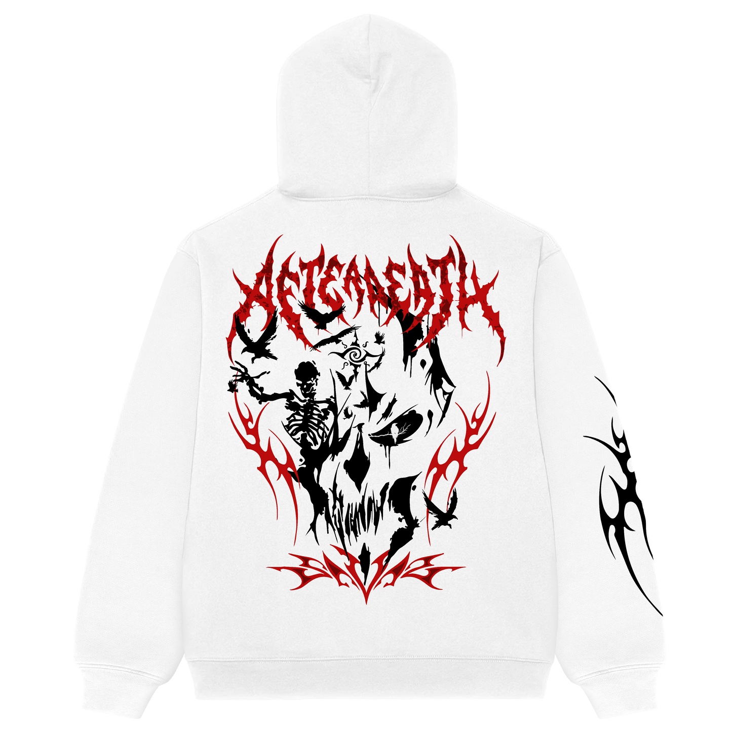 AFTERMATH REAPER WHITE OVERSIZED HOODIE