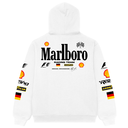Marlboro Racing Oversized Hoodie - White