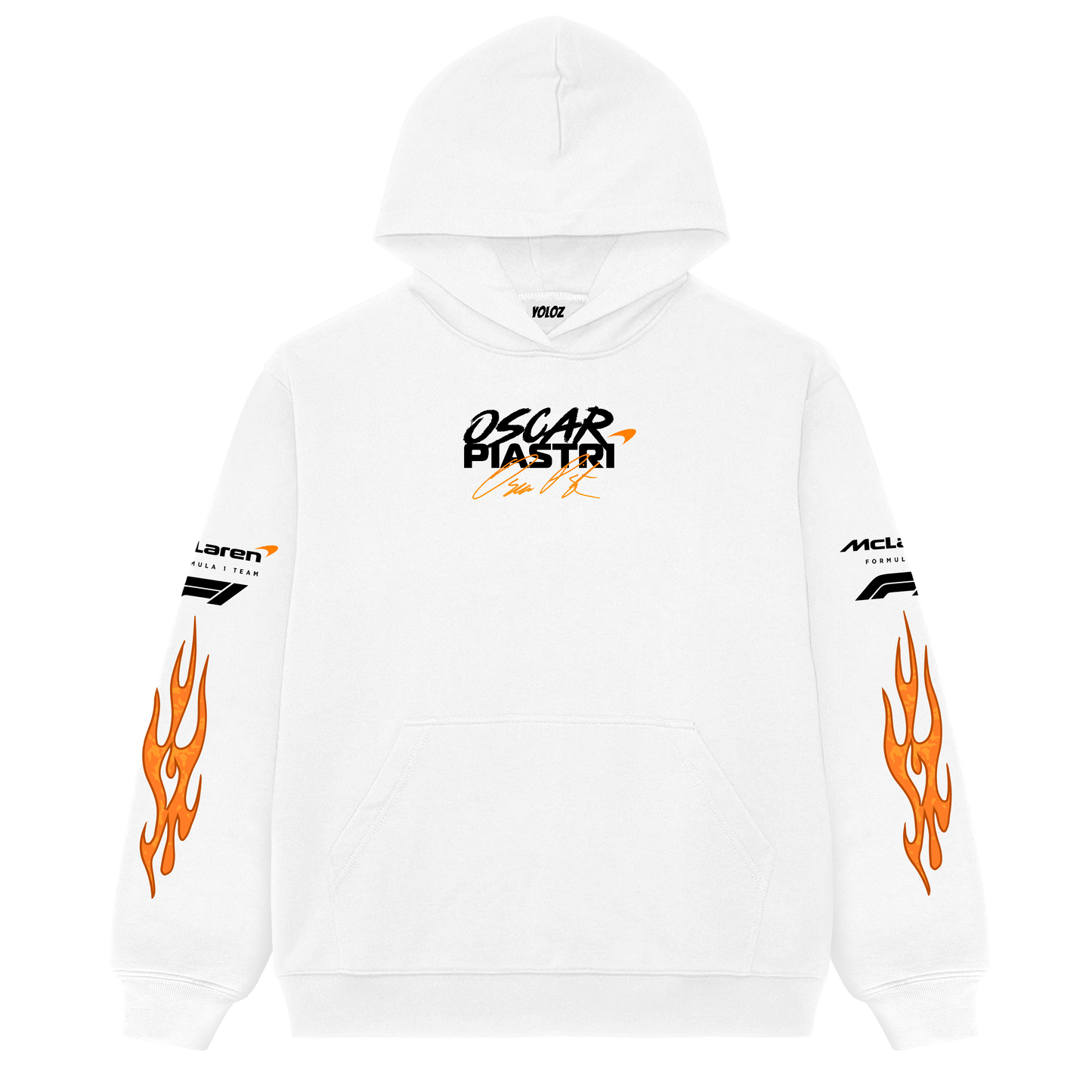 Oscar Piastri Oversized Hoodie – White