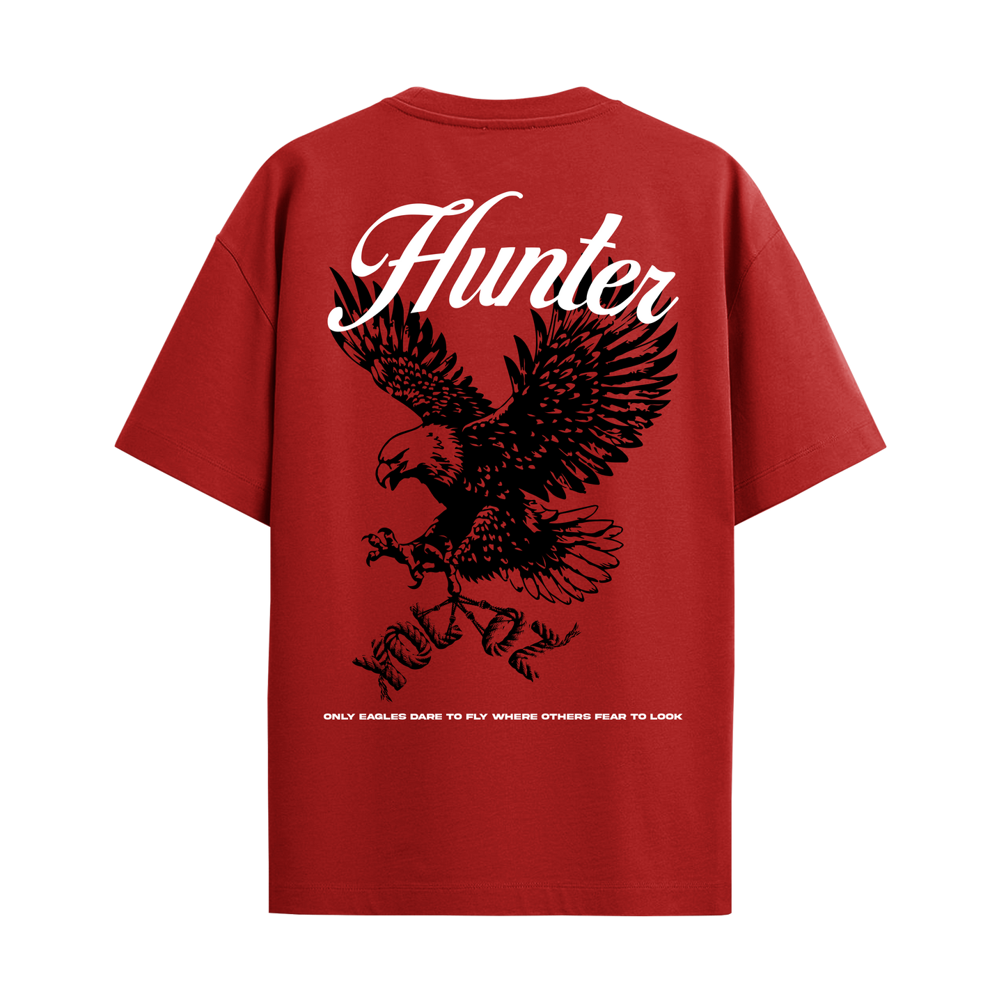 HUNTER RED OVERSIZED T-SHIRT