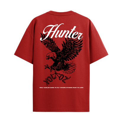 HUNTER RED OVERSIZED T-SHIRT