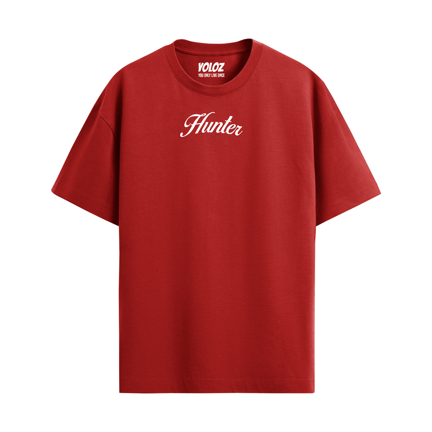 HUNTER RED OVERSIZED T-SHIRT
