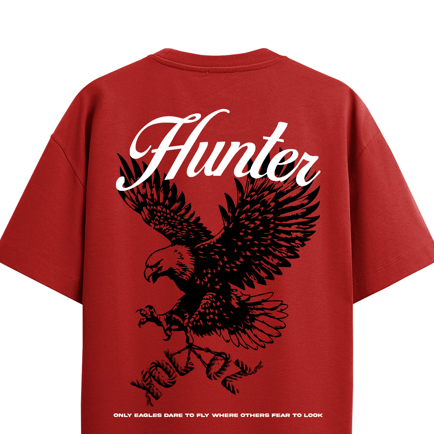 HUNTER RED OVERSIZED T-SHIRT