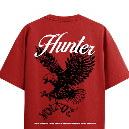 HUNTER RED OVERSIZED T-SHIRT