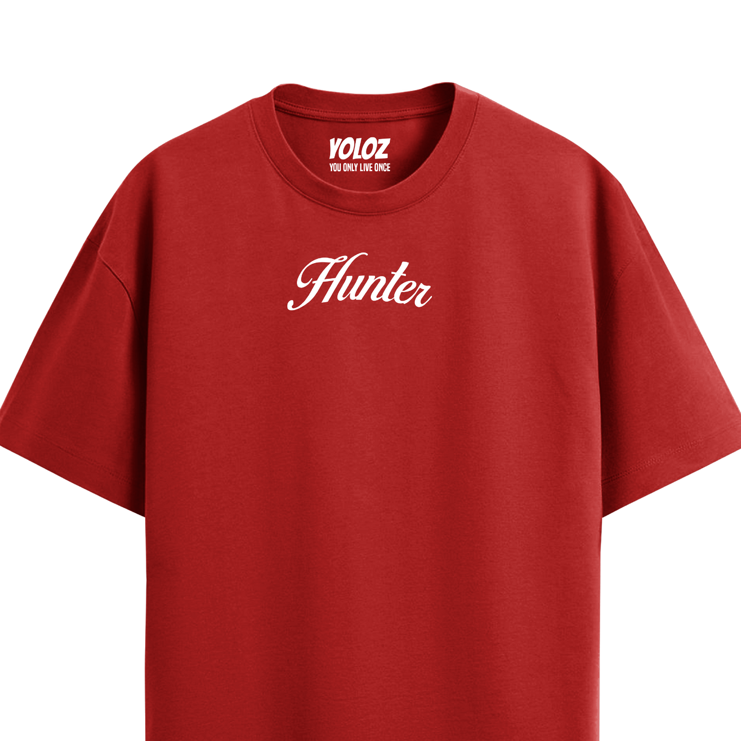 HUNTER RED OVERSIZED T-SHIRT