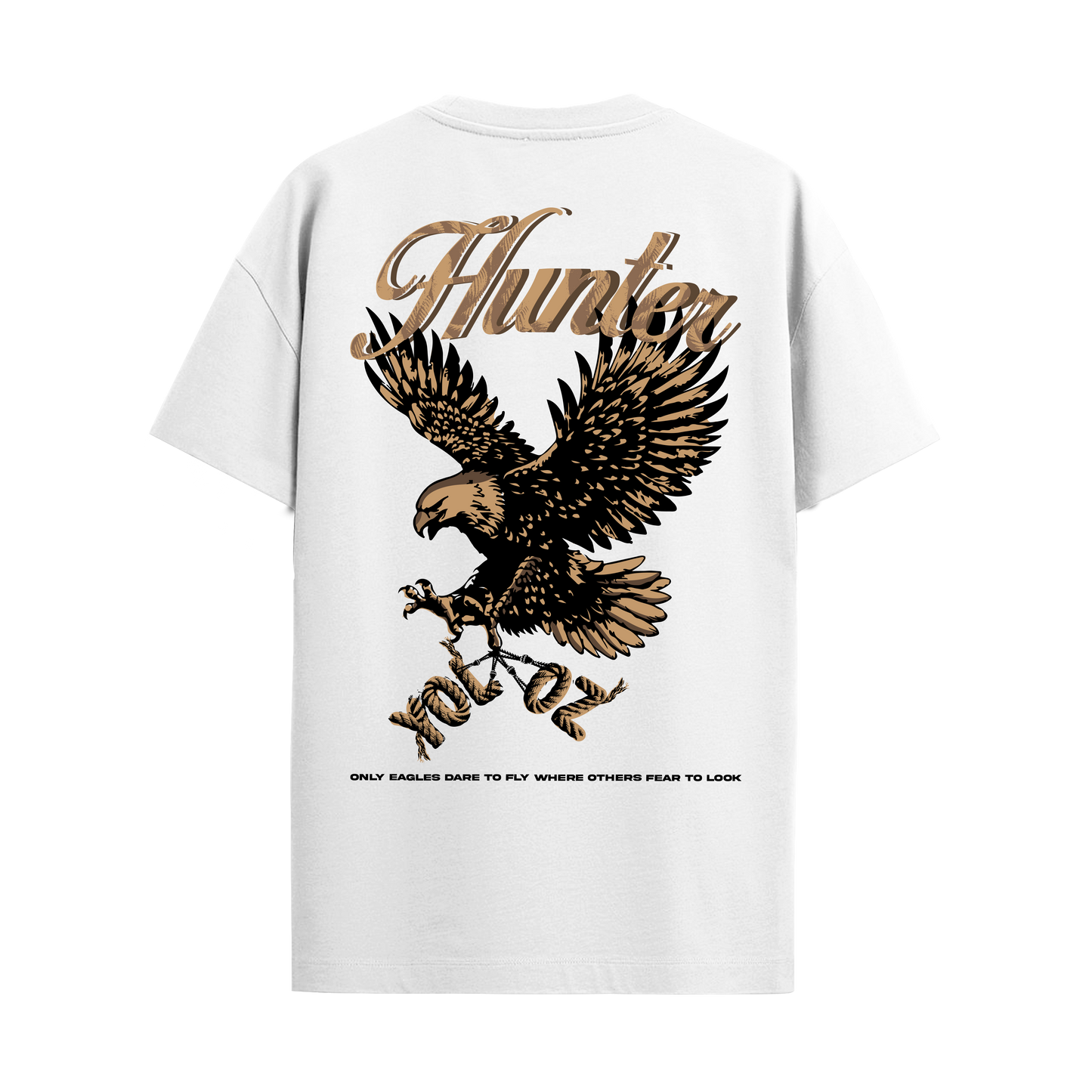 HUNTER WHITE REGULAR FIT T-SHIRT