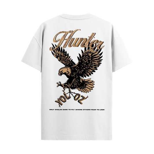 HUNTER WHITE REGULAR FIT T-SHIRT