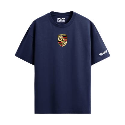 PORSCHE NAVY BLUE OVERSIZED T-SHIRT