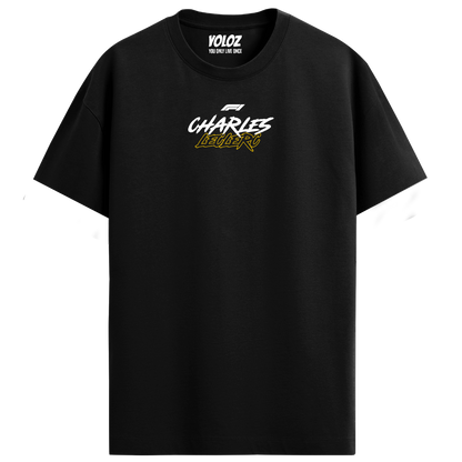 Charles Leclerc Regular Fit Tee – Black