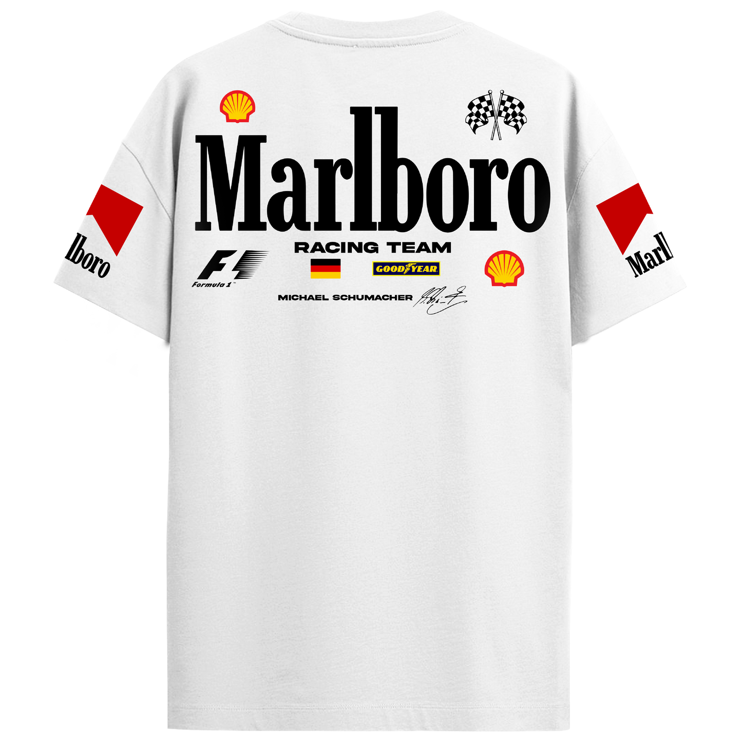 Michael Schumacher Marlboro Regular Tee – White