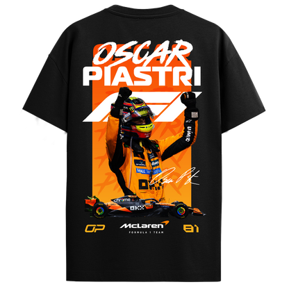 Oscar Piastri Regular Fit Tee – Black