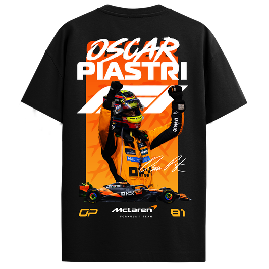 Oscar Piastri Regular Fit Tee – Black