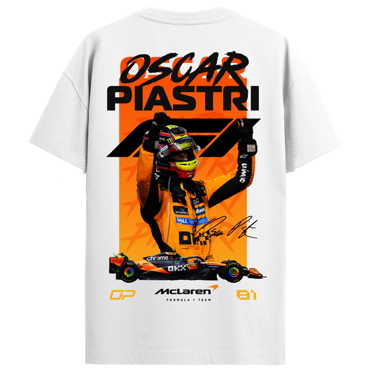 Oscar Piastri Regular Fit Tee – White
