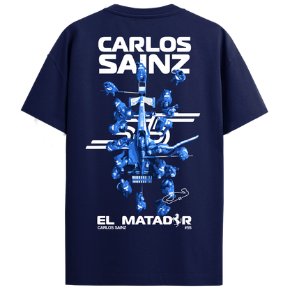 Carlos Sainz Regular Fit Tee – Navy Blue