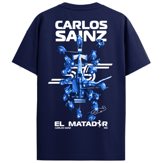 Carlos Sainz Regular Fit Tee – Navy Blue