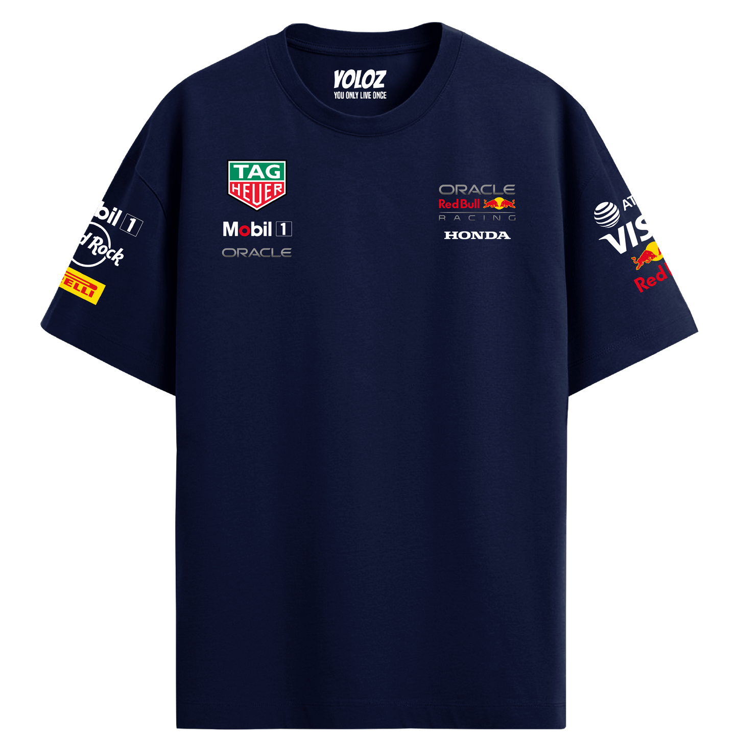 Red Bull Racing Oversized Tee – Navy Blue