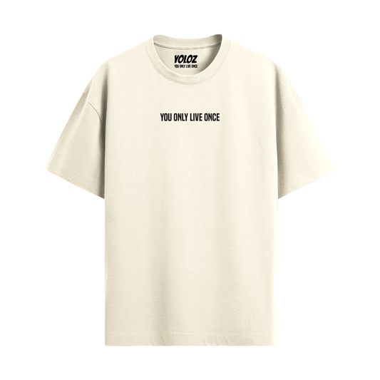 BASIC OFF WHITE OVERSIZED T-SHIRT