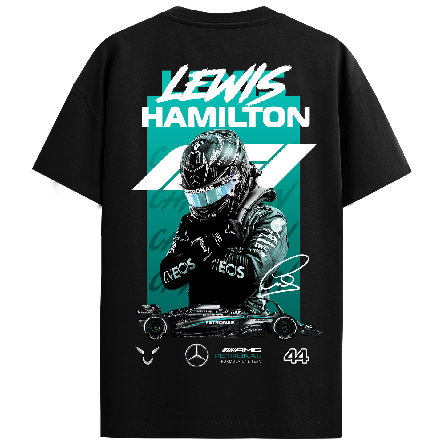 Lewis Hamilton Regular Fit Tee – Black