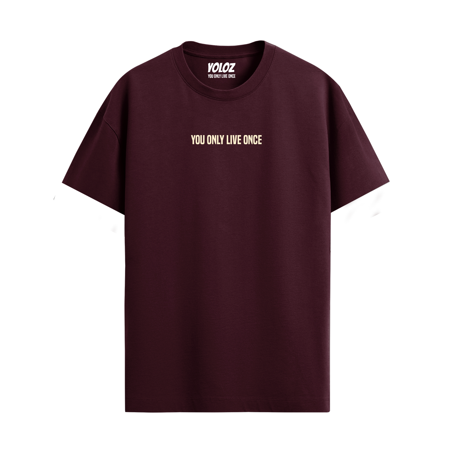 BASIC MAROON REGULAR FIT T-SHIRT